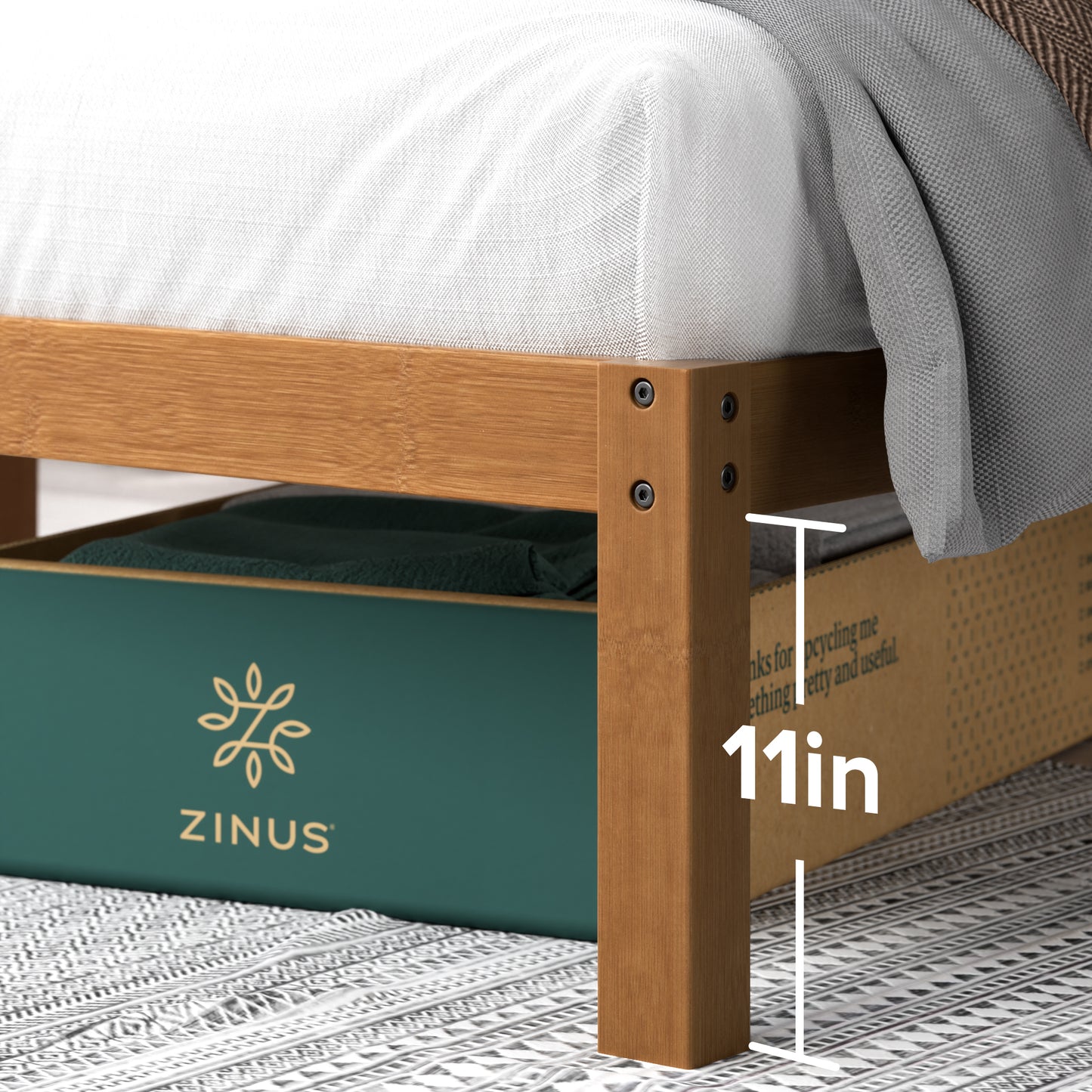Dipan Tempat Tidur Kayu Zinus Leah