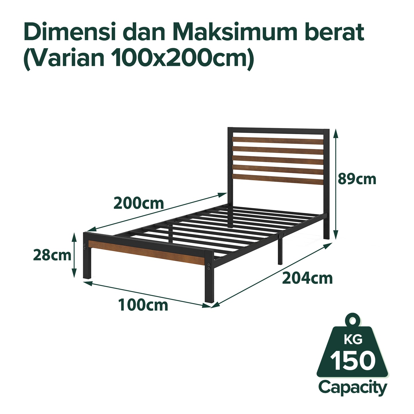 Tempat Tidur Dipan Zinus Kai