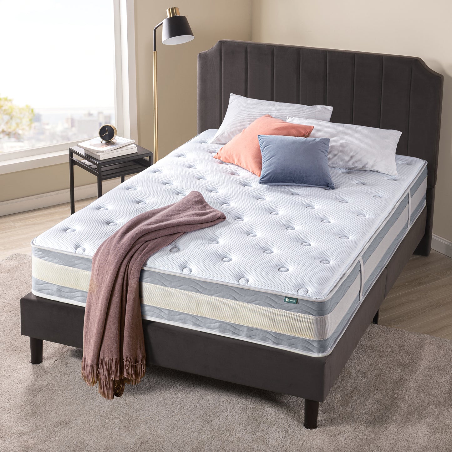 Kasur Spring Bed Hybrid Zinus My Gel Cooling Memory Foam