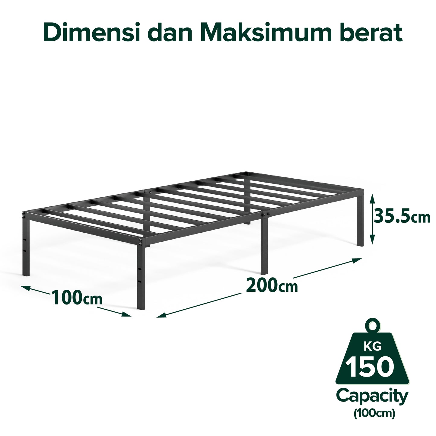 Tempat Tidur Dipan Zinus Yelena