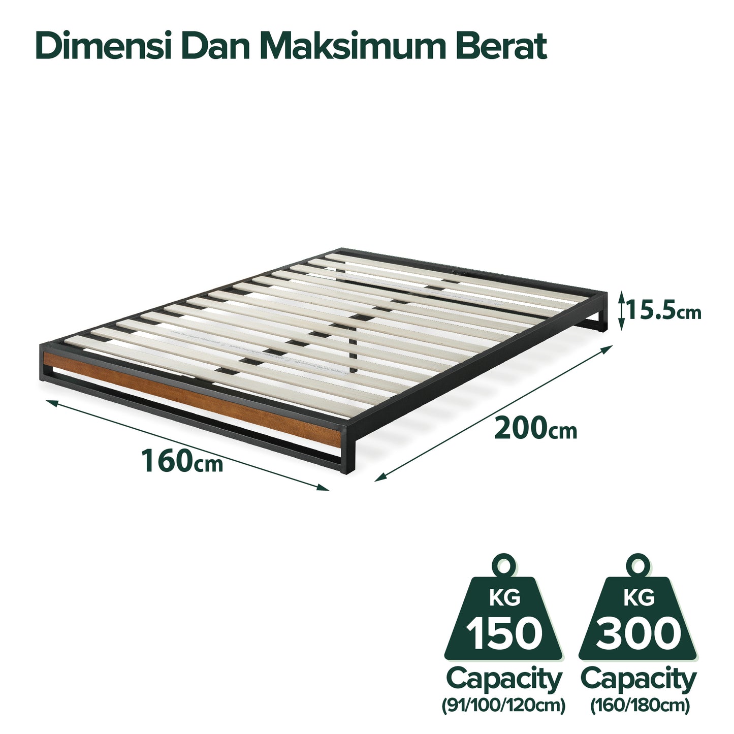 Tempat Tidur Dipan Zinus Suzanne Low