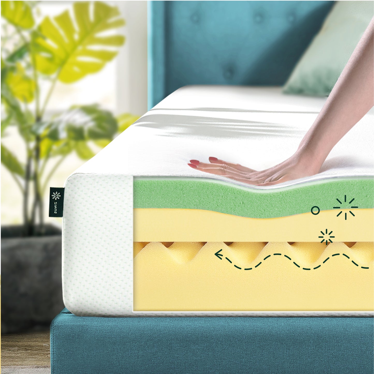Kasur Busa Zinus GreenTea Memory Foam