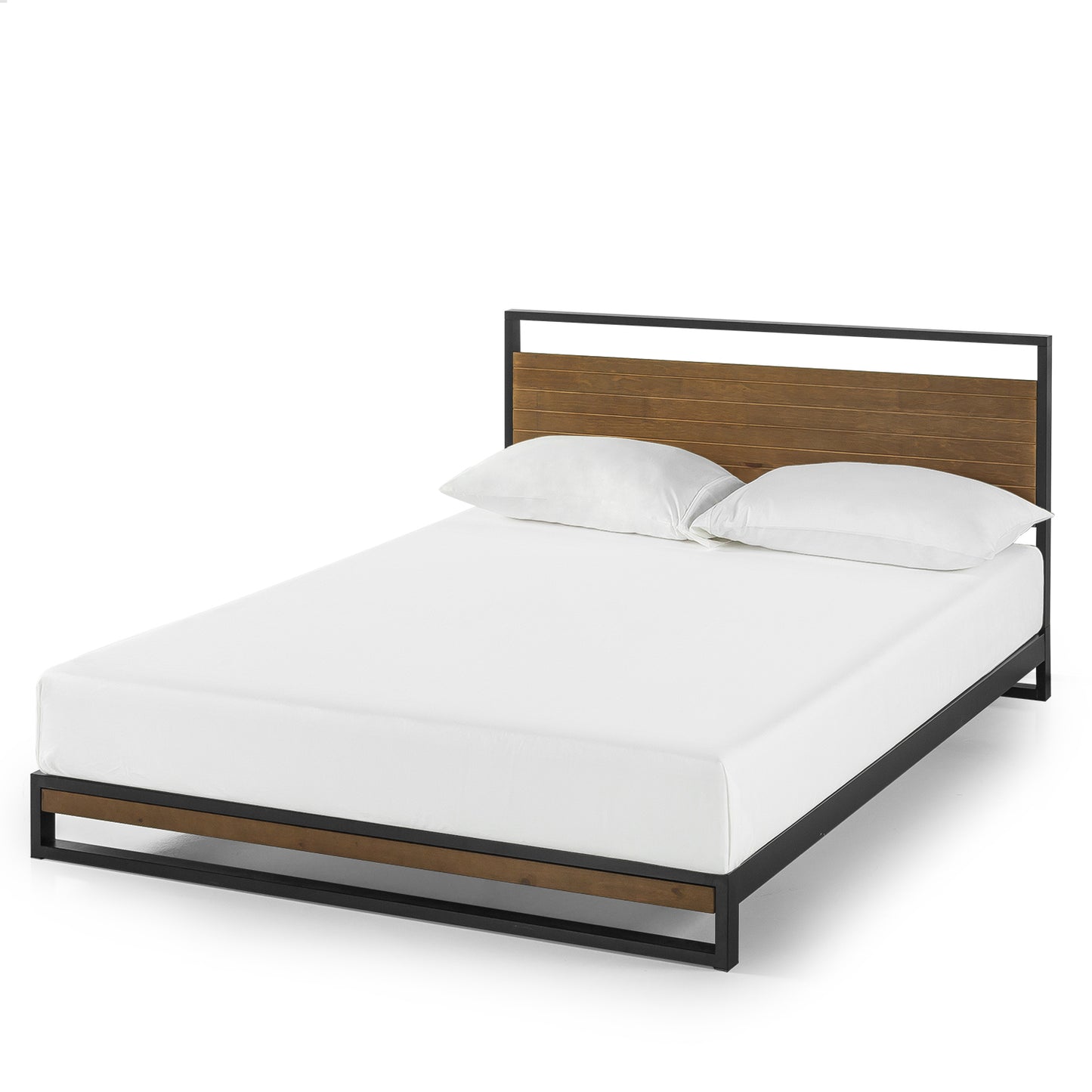 Tempat Tidur Dipan Zinus Suzanne Sandaran Kayu Bambu