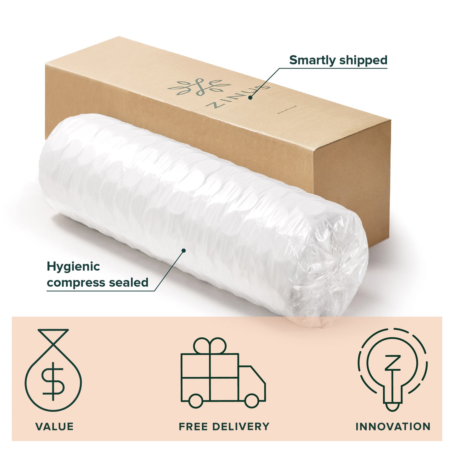 Kasur Spring Bed Zinus Hybrid Memory Foam