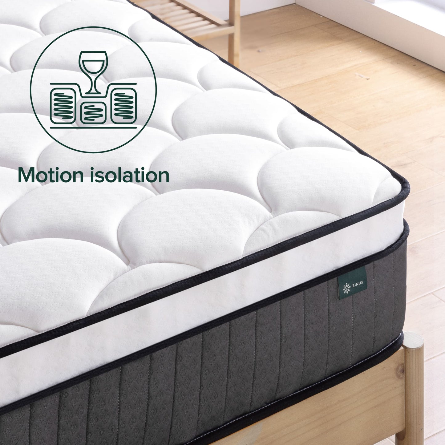 Kasur Spring Bed Zinus Plush Top