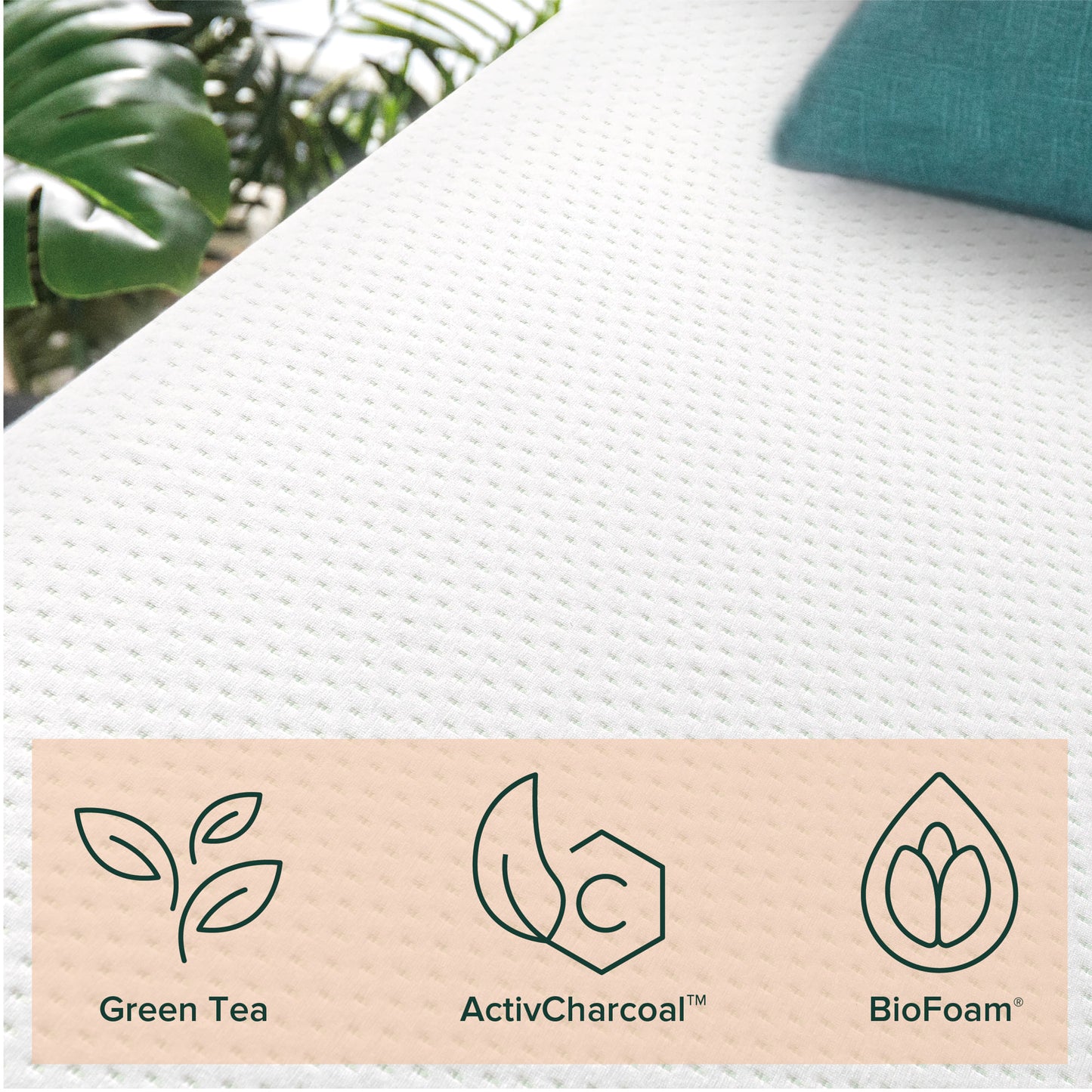 Kasur Busa Zinus GreenTea Memory Foam